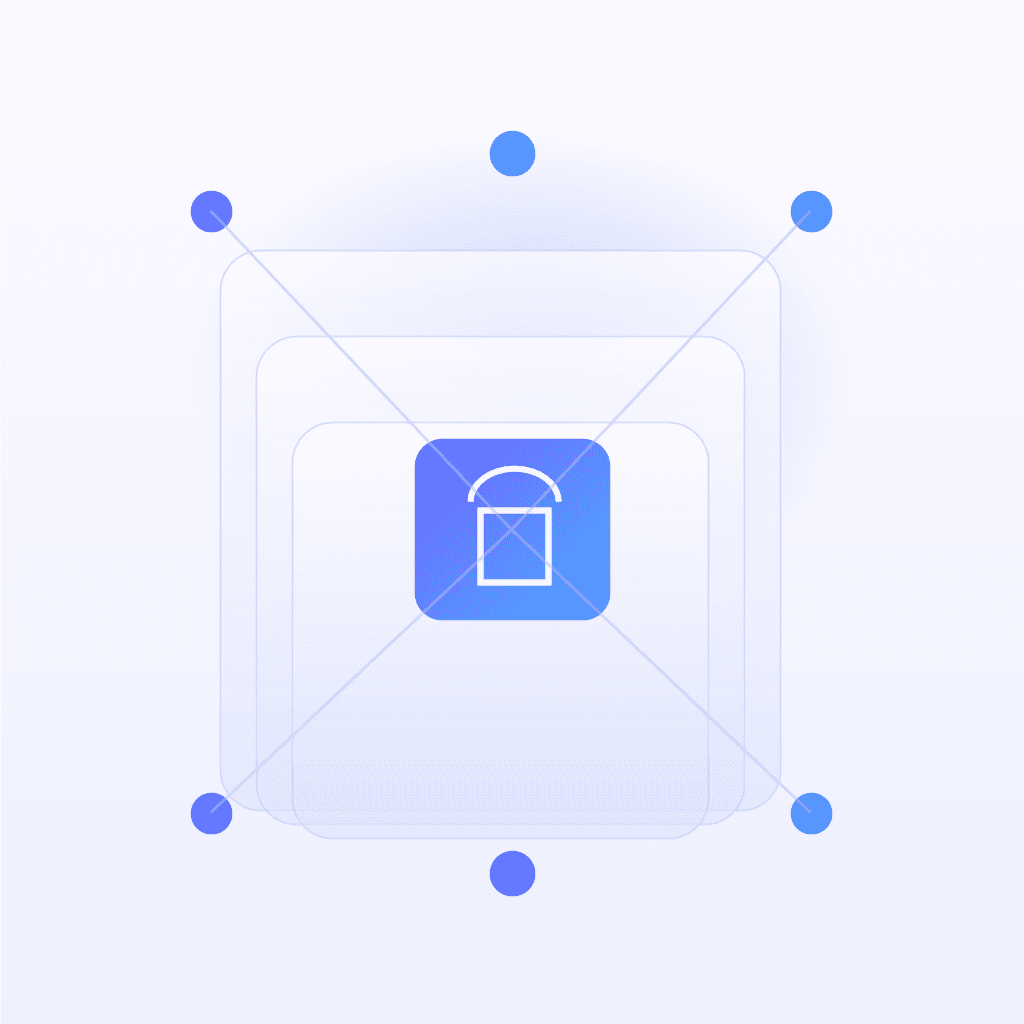 Concept visual for layered wallet identity trust model